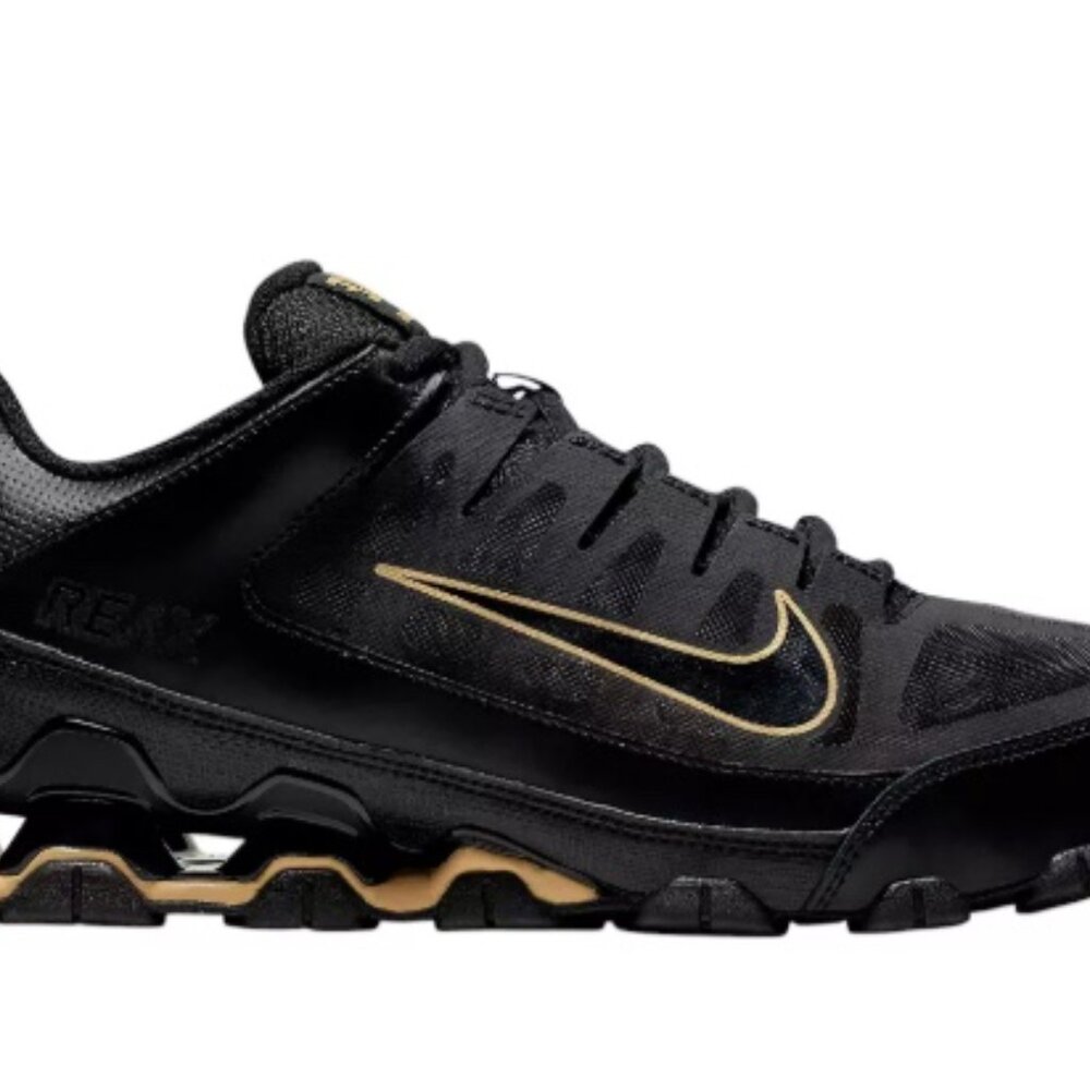 Nike Men's Reax 8 TR Sneakers Black/Gold SZ: 9 - Picture 15 of 16